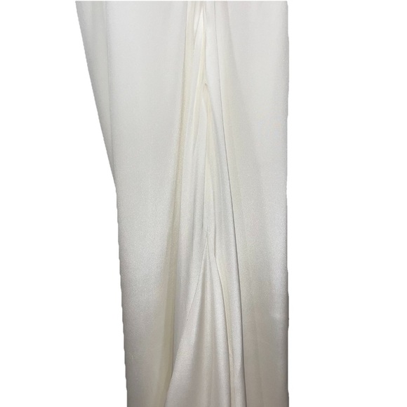 CHRISTOPHER ESBER dress silk strapless maxi gathered column wedding bride 6 NWT - Picture 9 of 13